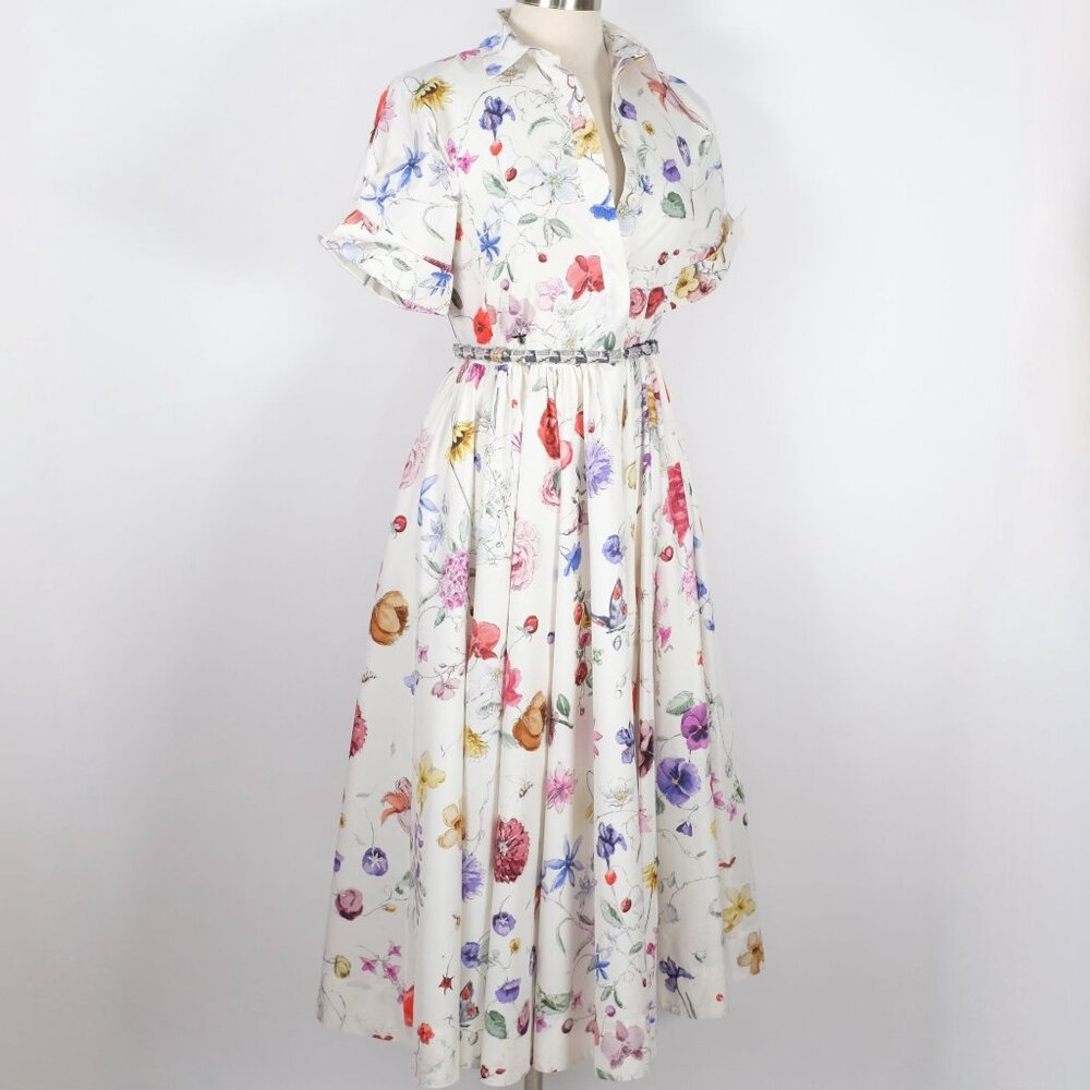 Christian Dior maxi dress 36 US 4 Florilegio 2023 print white floral - Picture 8 of 16